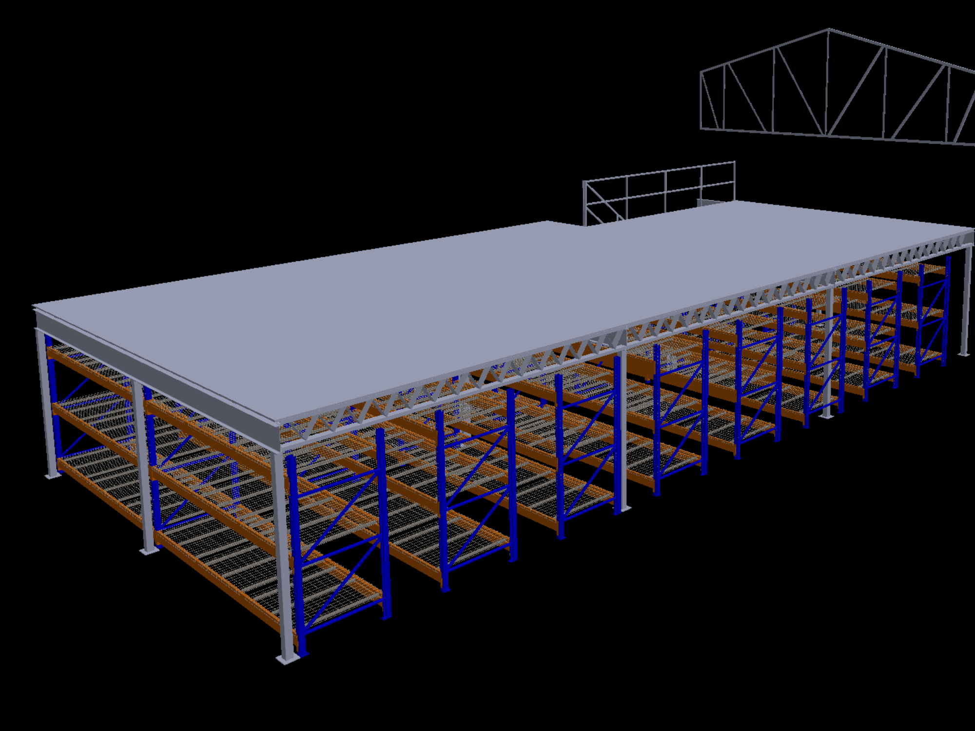 Mezzanine Warehouse Drawing 